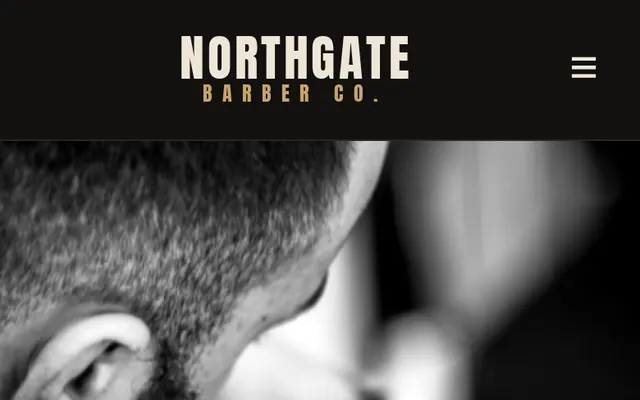 Northgate Barber Co. sample design, screenshot 4